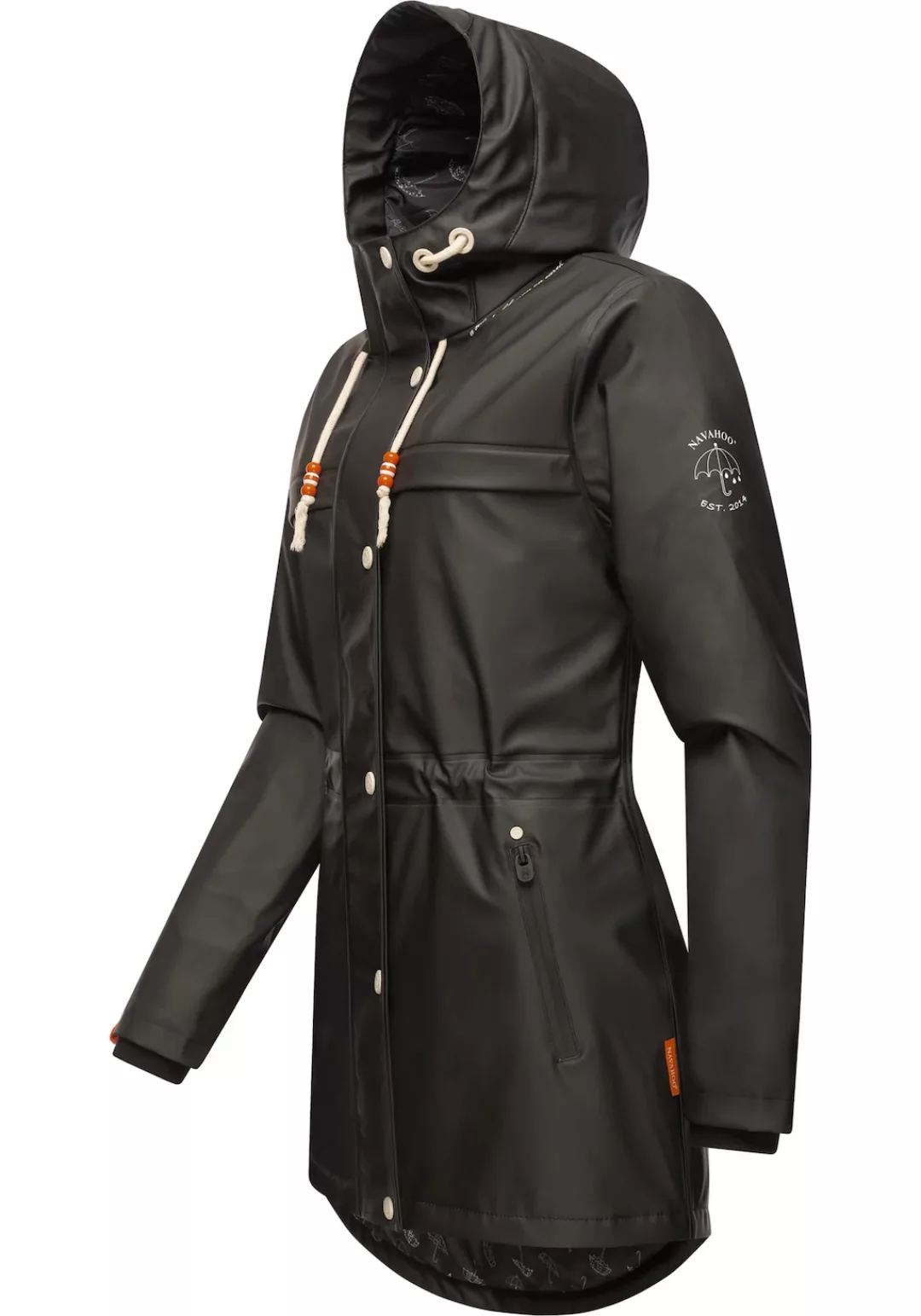 Navahoo Regenmantel "Rainy Forest", modischer Damen Outdoor Regenparka günstig online kaufen