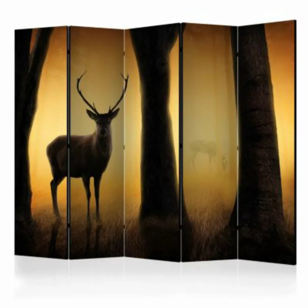 artgeist Paravent Deer in his natural habitat II [Room Dividers] mehrfarbig günstig online kaufen