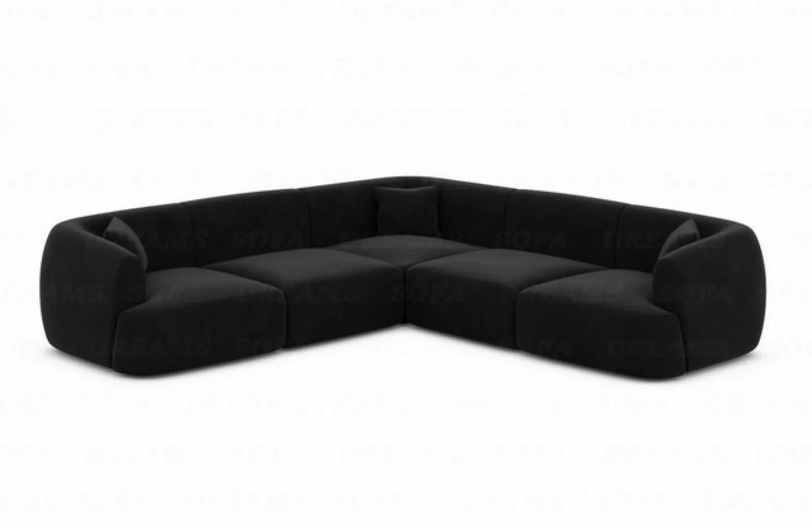 Sofa Dreams Ecksofa Sofa Stoff Eckcouch Polster Ecksofa Tabarca L Form Stof günstig online kaufen