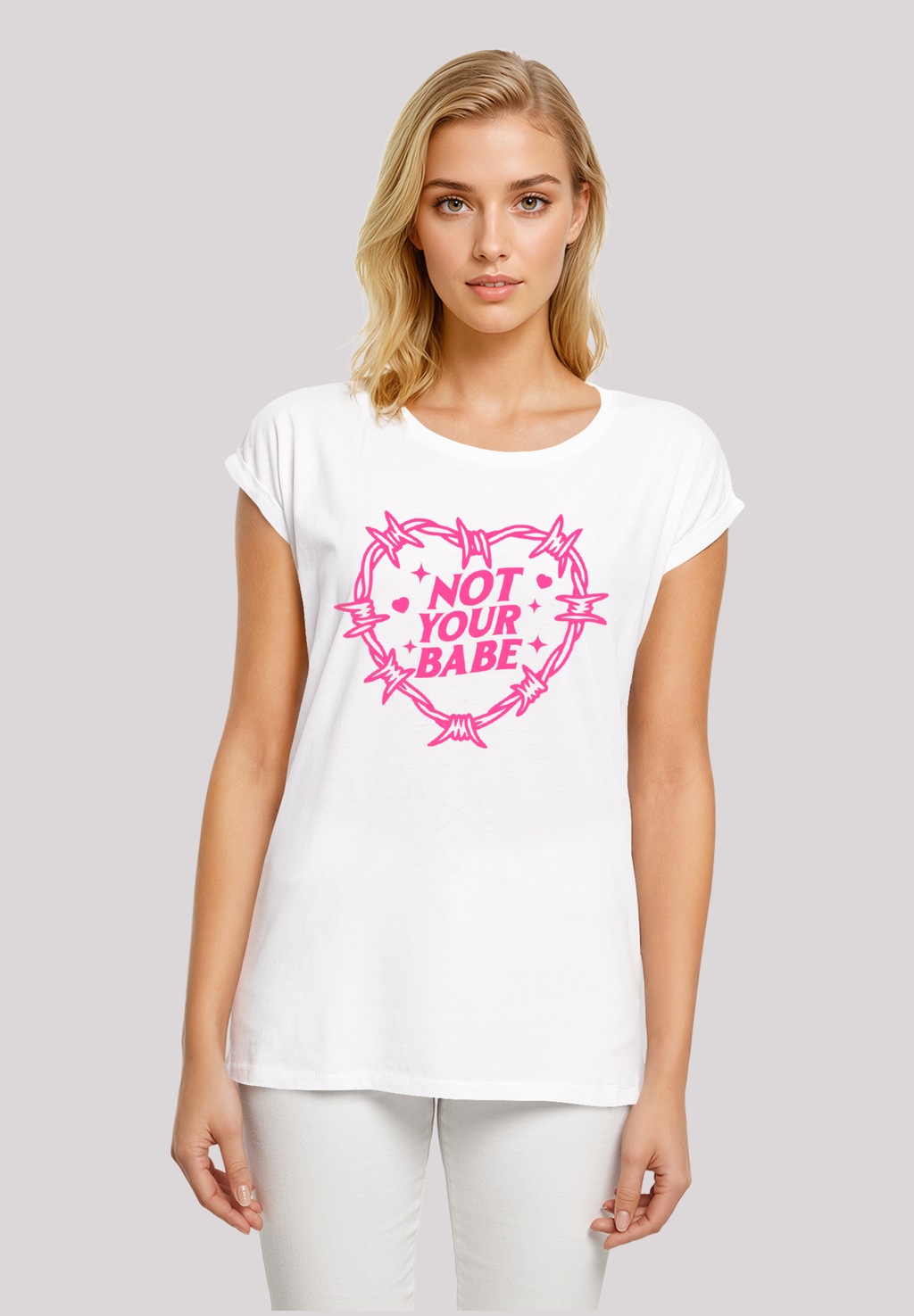 F4NT4STIC T-Shirt "Unabhängige Frau Not Your Babe Frauentag", Premium Quali günstig online kaufen