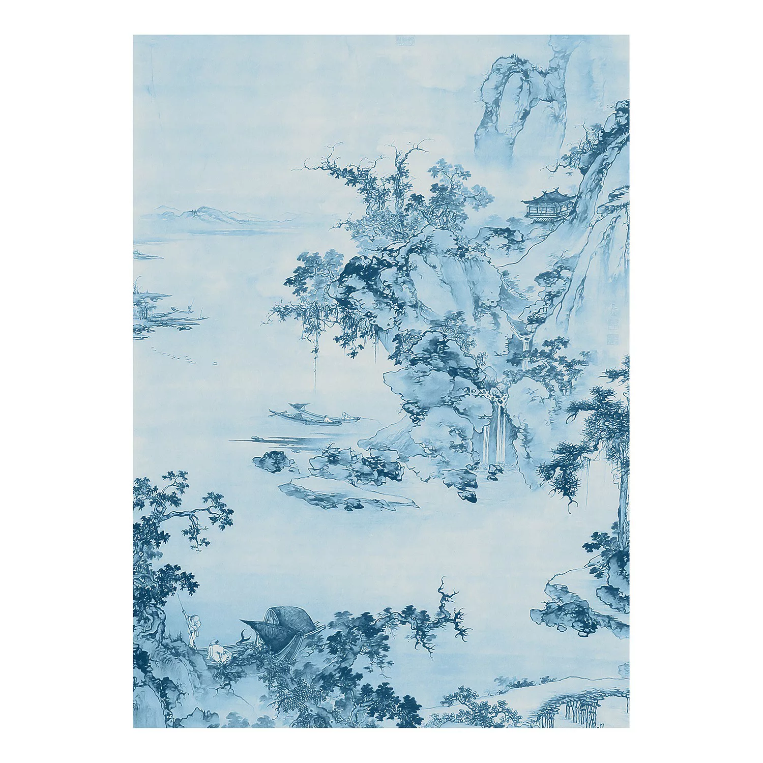 KOMAR Vlies Fototapete - Blue China - Größe 200 x 280 cm mehrfarbig günstig online kaufen