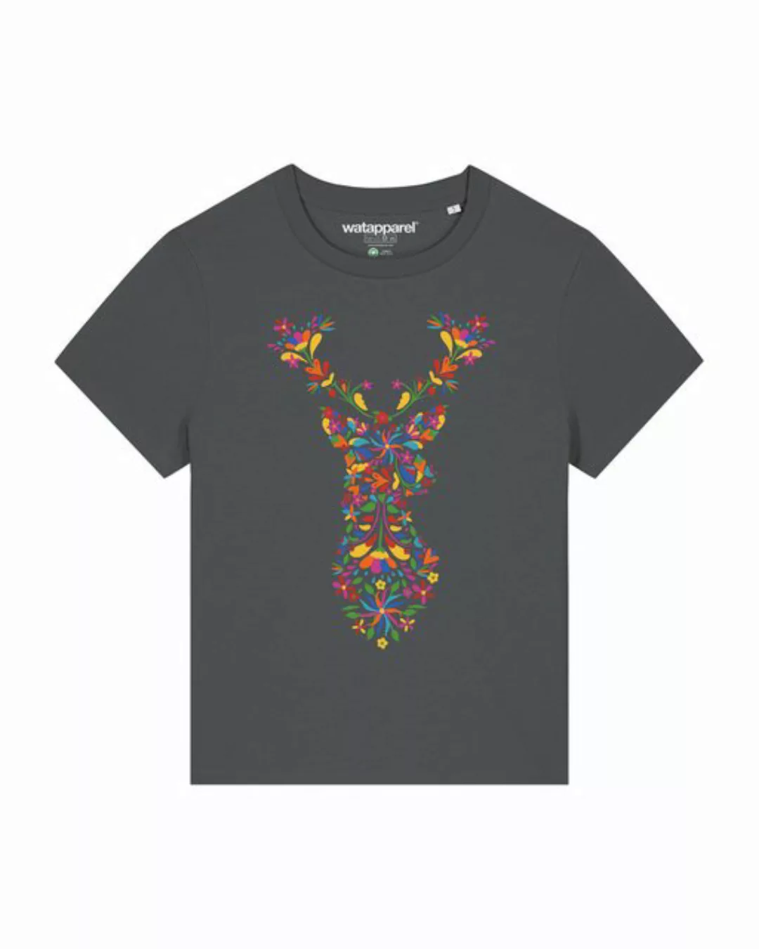 wat? Apparel T-Shirt Floral Deer günstig online kaufen