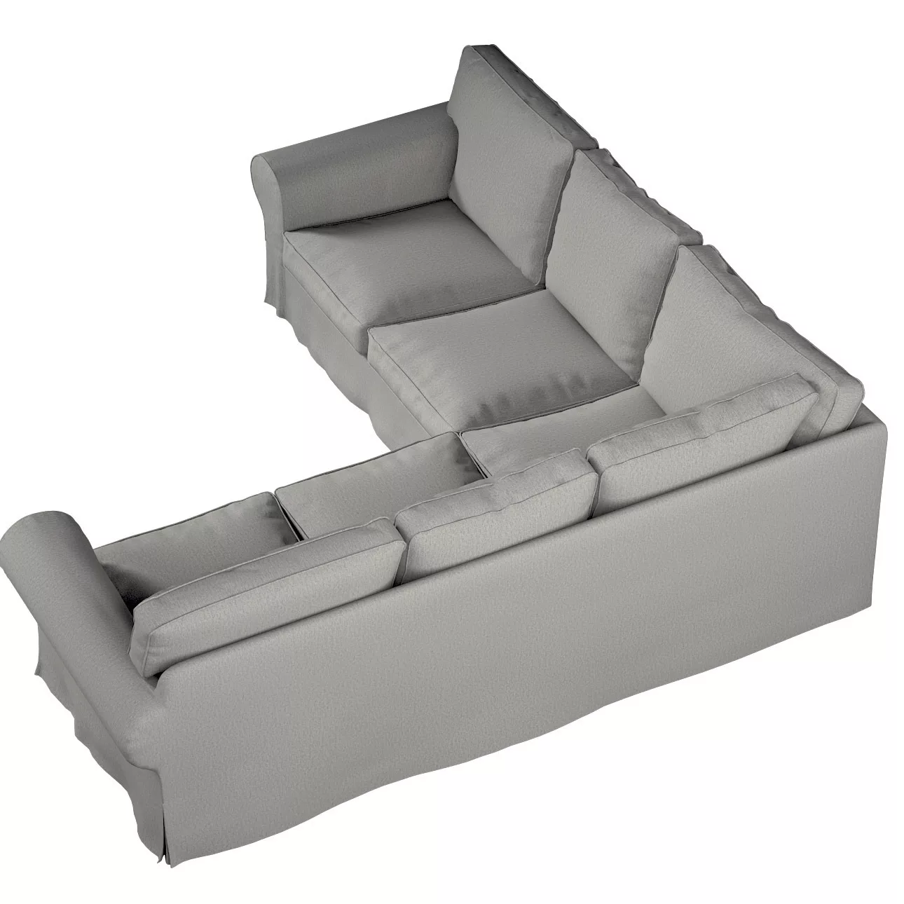 Bezug für Ektorp Ecksofa, grau-beige, Sofahusse für Ektorp Ecksofa, Madrid günstig online kaufen