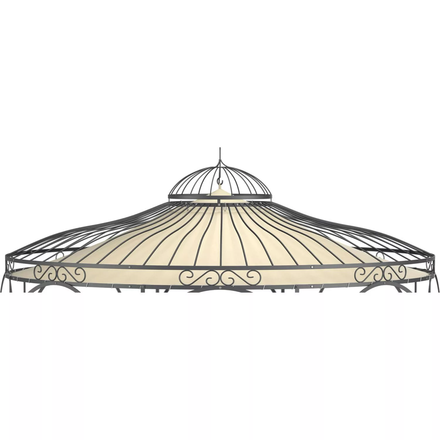 Eleo Sonnensegel Florenz Ø 370 cm für Pavillon Florenz Ecru günstig online kaufen