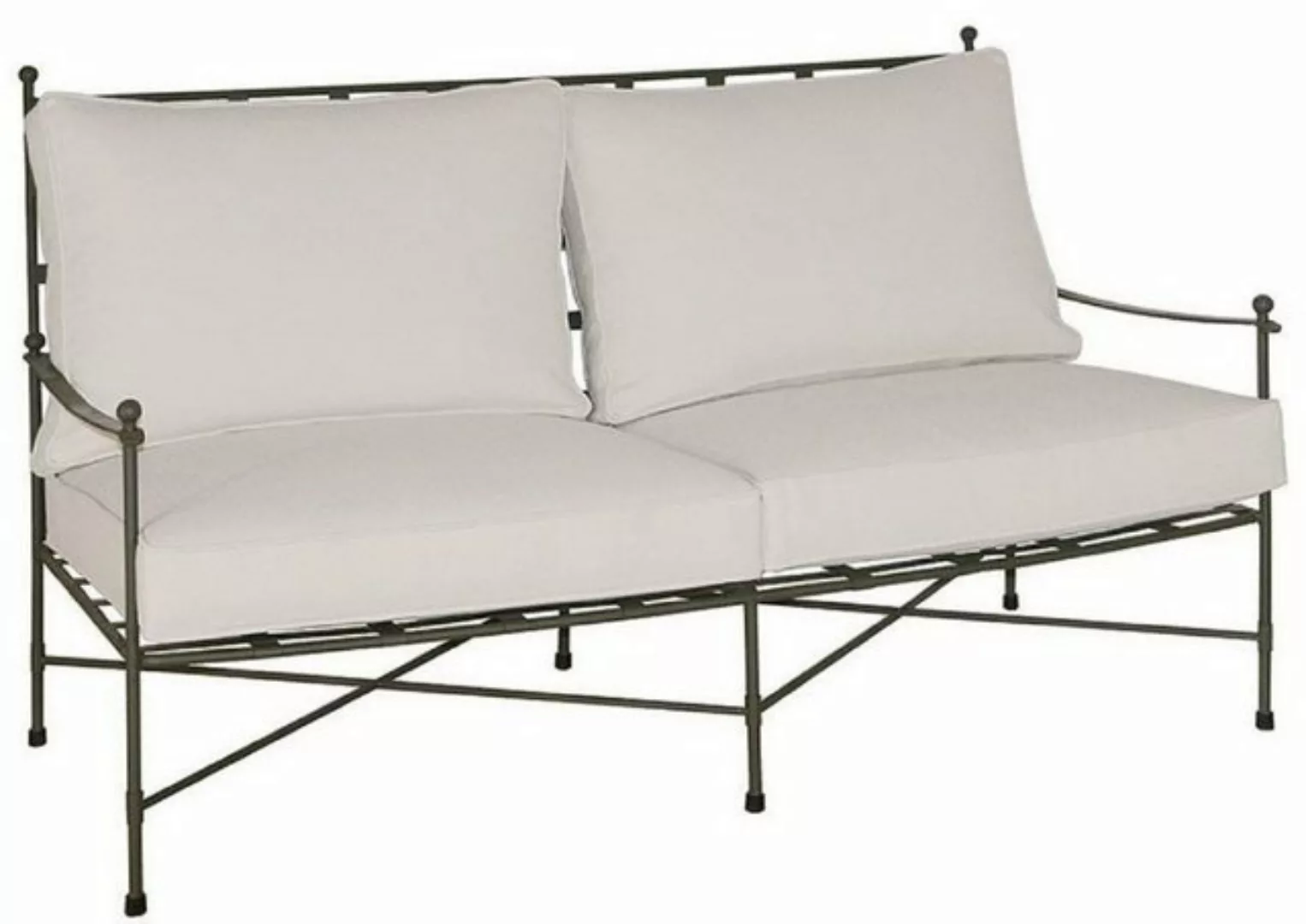 Casa Padrino Sofa Luxus Jugendstil Sofa Braun / Weiß 162 x 87 x H. 102 cm - günstig online kaufen