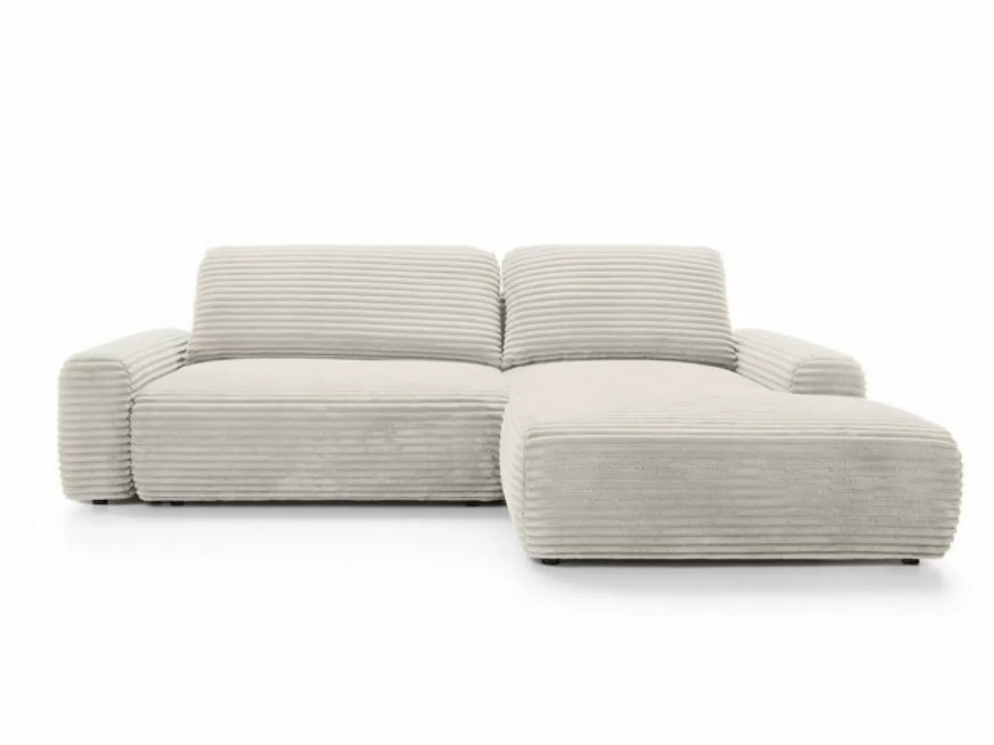 Goldstoff Ecksofa MOUNIR 270 cm, L-Form Schlafsofa mit Schlaffunktion und B günstig online kaufen