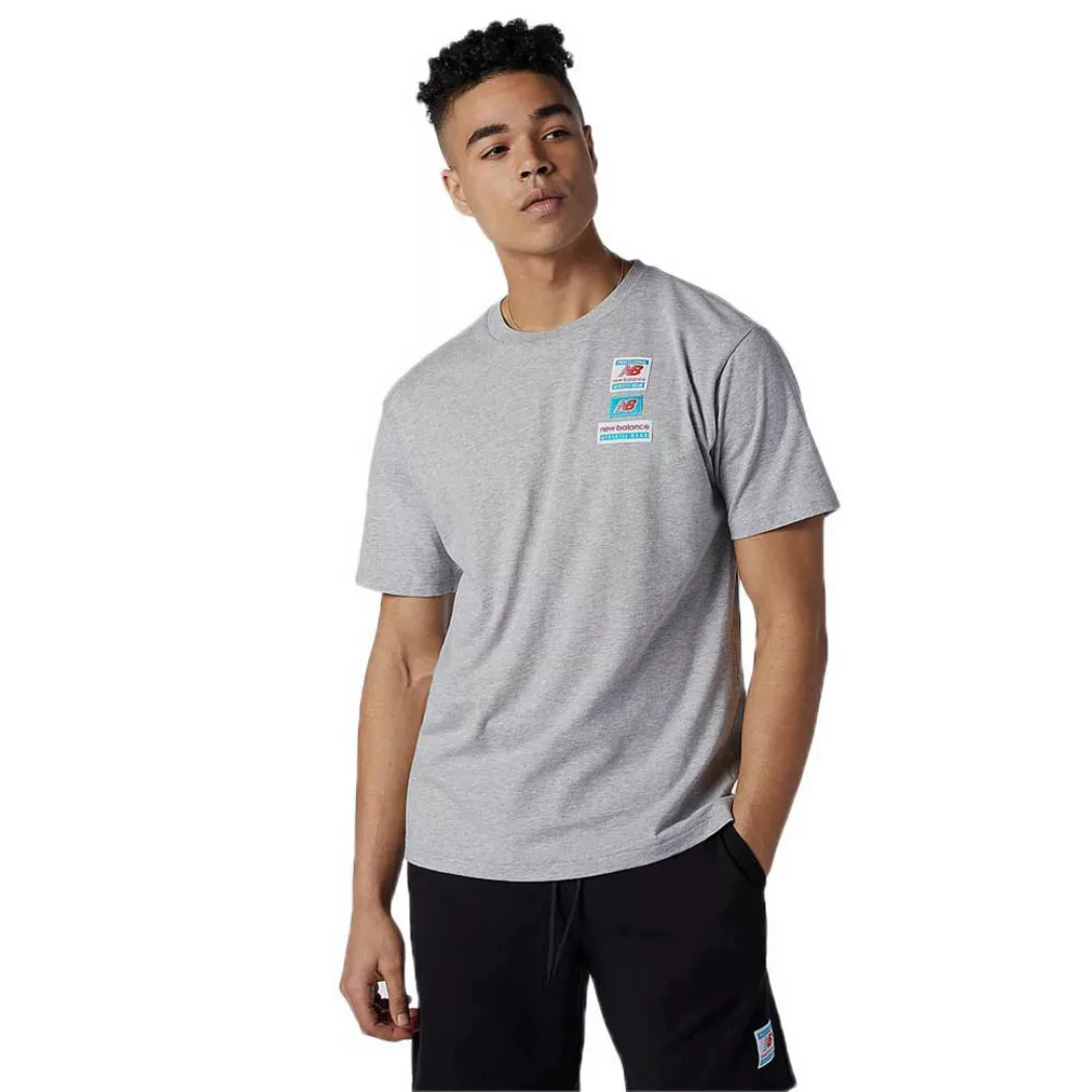 New Balance Essentials Tag Kurzarm T-shirt S Athletic Grey günstig online kaufen
