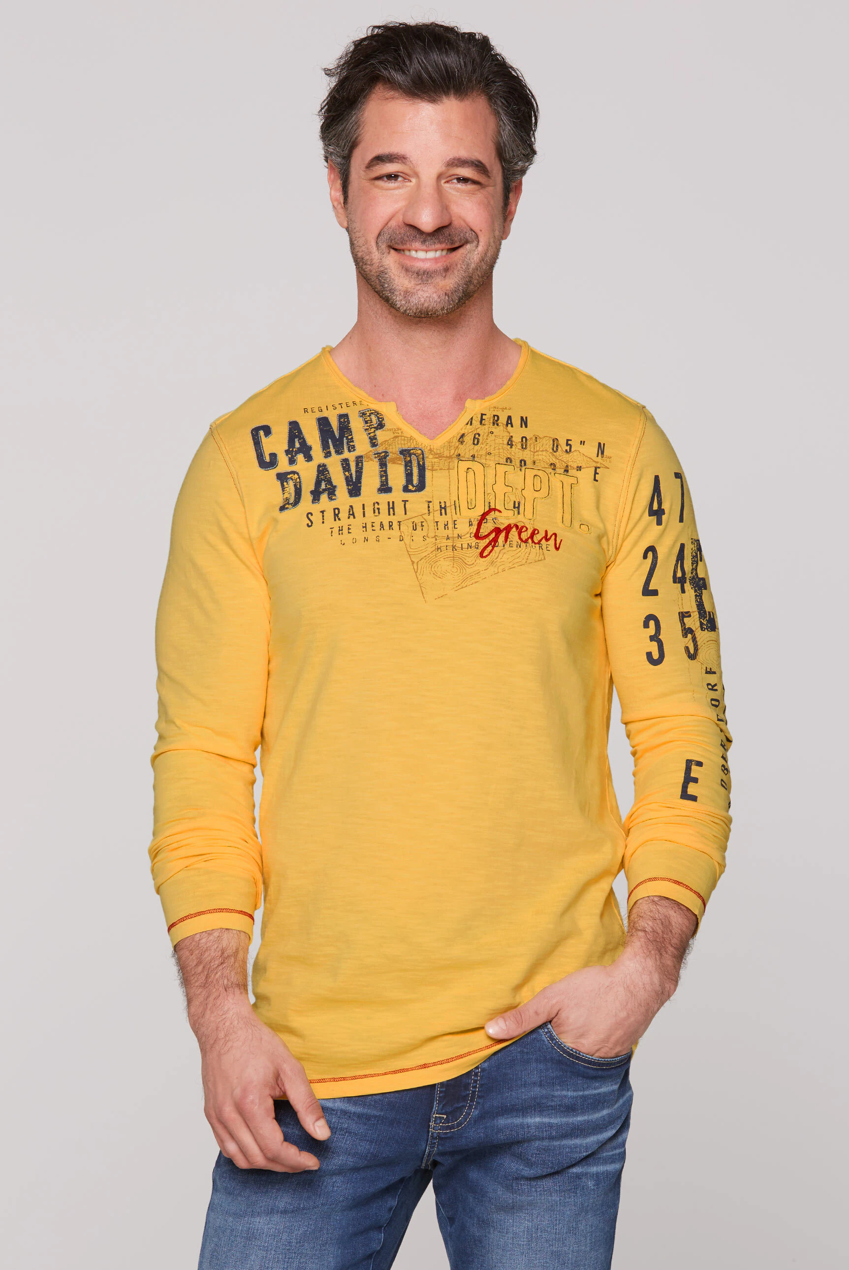 CAMP DAVID Langarmshirt, aus Baumwolle günstig online kaufen