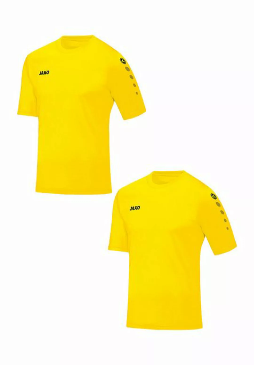 Jako T-Shirt Trikot 2er-Set Kurzarm Rundhals Moderne Uni-Optik 7426 in Gelb günstig online kaufen