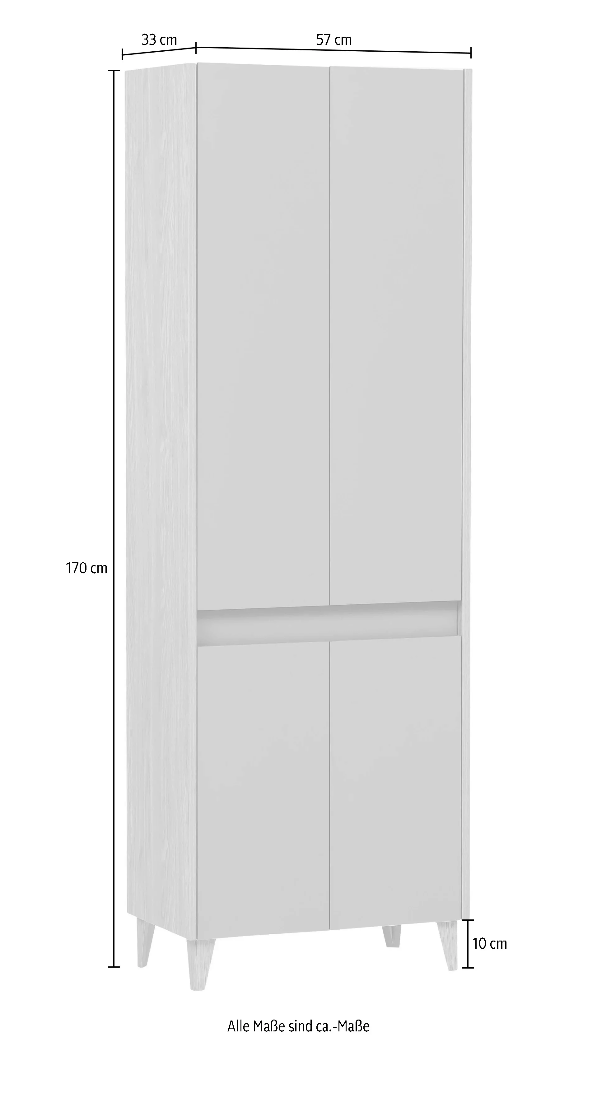 Schildmeyer Hochschrank "Elba", Breite 56,9 cm günstig online kaufen