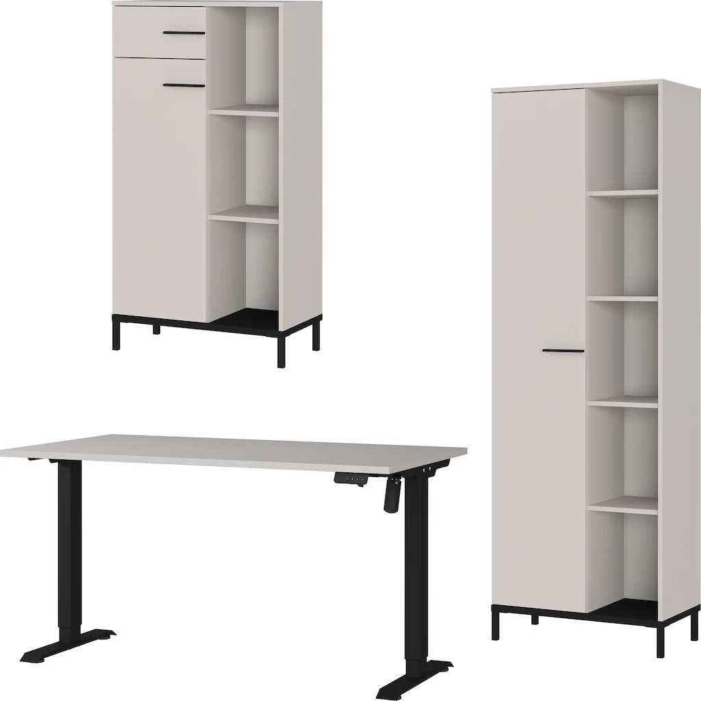 GERMANIA Büromöbel-Set "GW-Rovigo", (3 tlg.), Schreibtisch elektrisch höhen günstig online kaufen