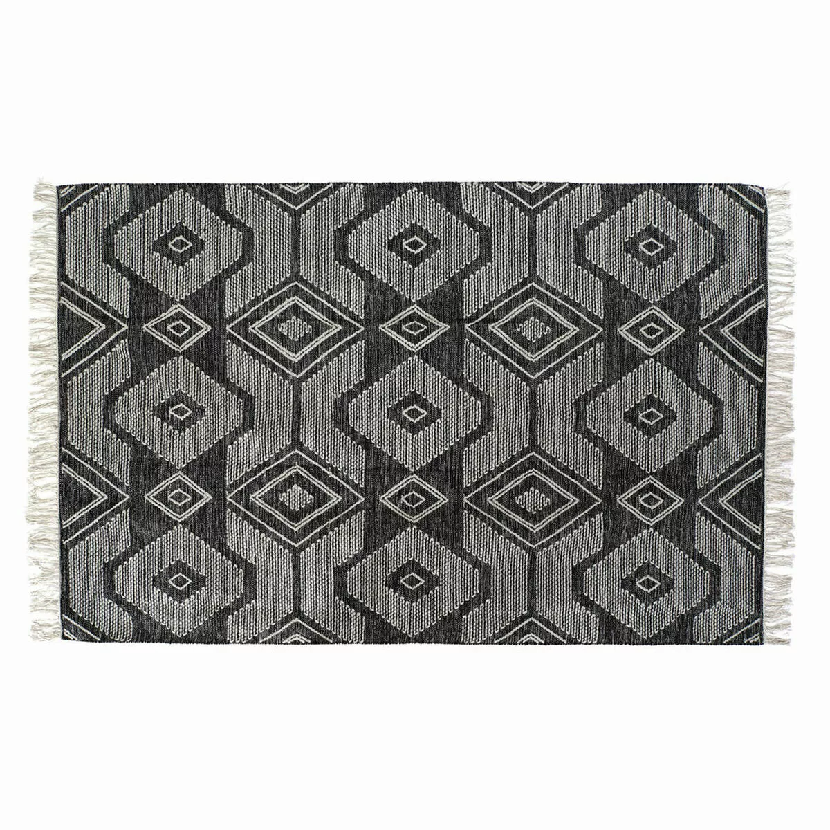 Teppich Dkd Home Decor Weiß Schwarz Baumwolle (160 X 230 X 1 Cm) günstig online kaufen