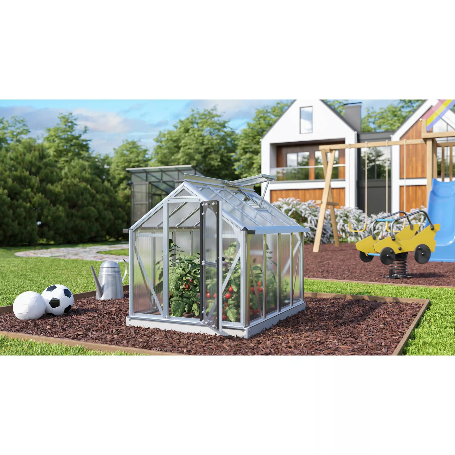 Vitavia Minigewächshaus Merlin HKP 4 mm Aluminium 87,2 cm x 120 cm x 106,5 günstig online kaufen