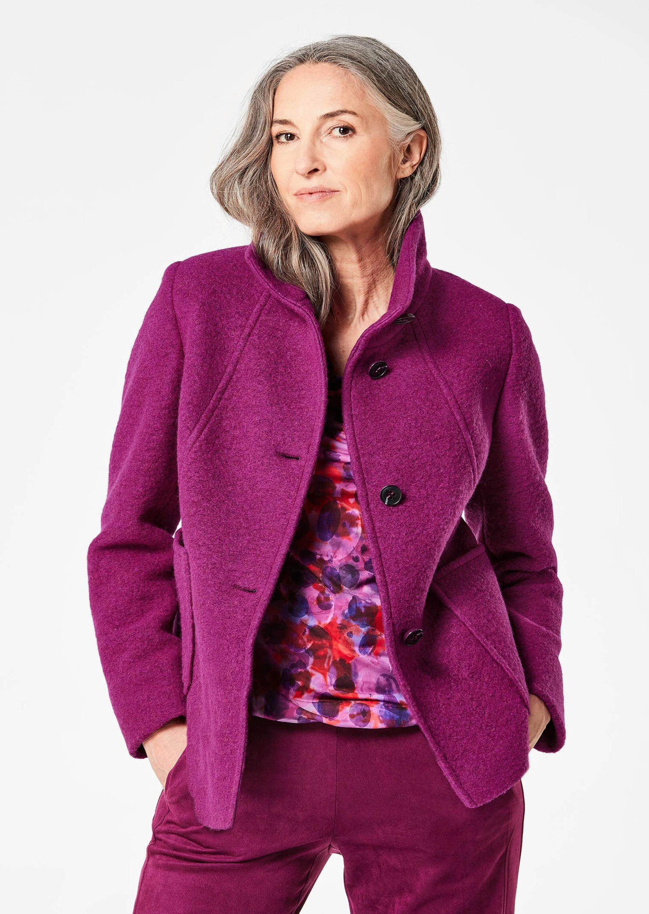GOLDNER Wolljacke Kurzgröße: Wollmix Jacke mit günstig online kaufen