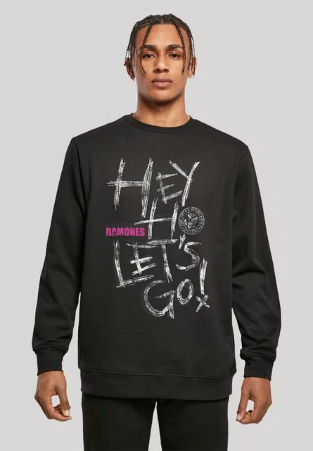 F4NT4STIC Sweatshirt Ramones Rock Musik Band Hey Ho Let's Go Premium Qualit günstig online kaufen