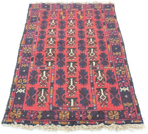 morgenland Wollteppich »Belutsch Teppich handgeknüpft rot«, rechteckig günstig online kaufen
