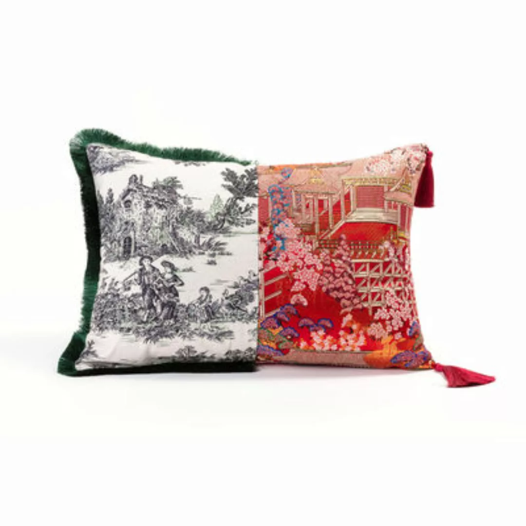 Kissen Hybrid - Pirra textil rot / 50 x 35 cm - Seletti - Rot günstig online kaufen