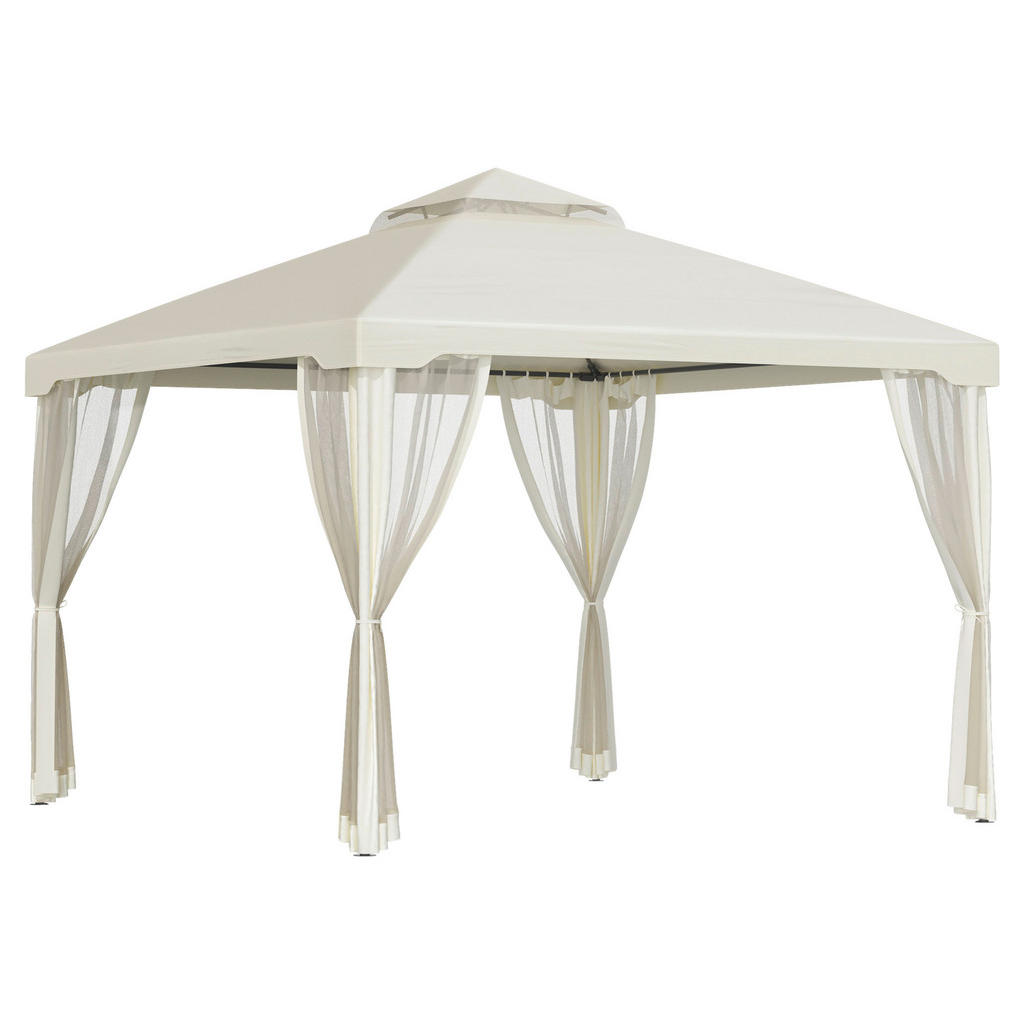 Outsunny Pavillon creme Polyester B/H/L: ca. 294x265x294 cm günstig online kaufen