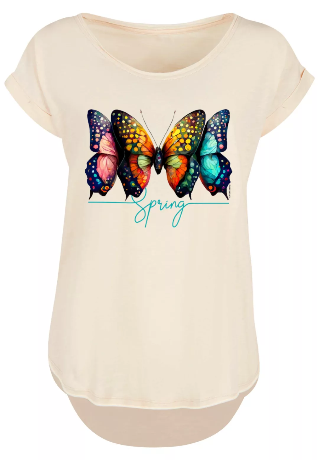 F4NT4STIC T-Shirt "Schmetterling Illusion Long", Print günstig online kaufen