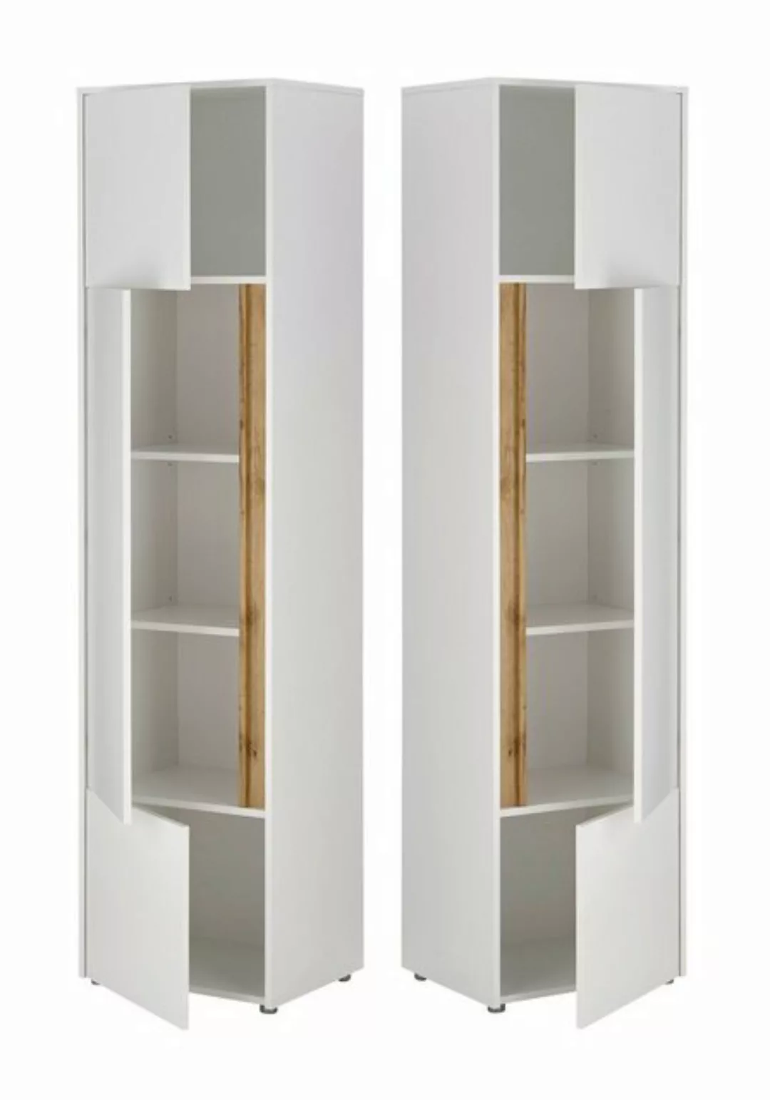 Furn.Design Aktenschrank Center (Büroschrank Set in weiß mit Wotan Eiche, 3 günstig online kaufen