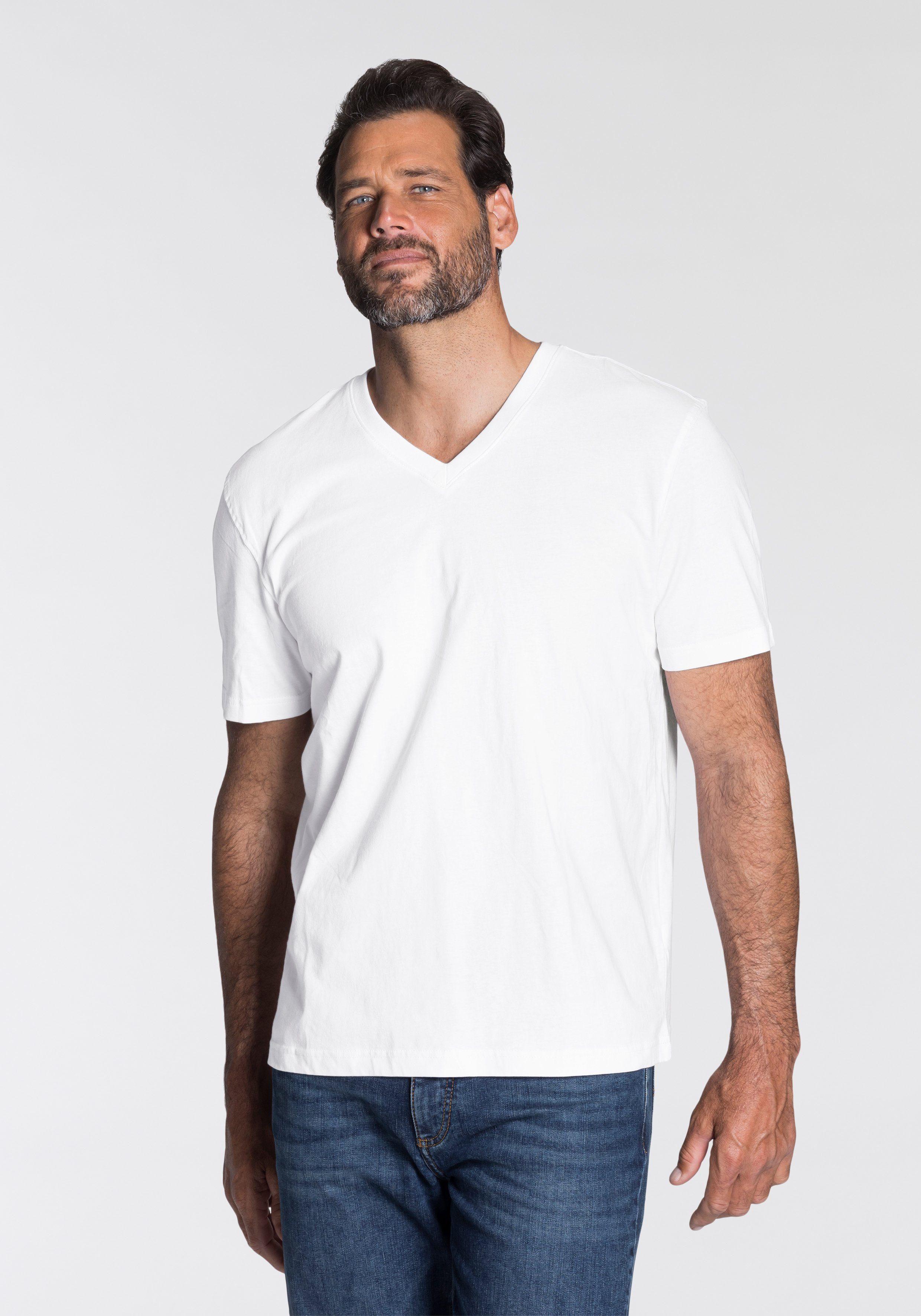 Man's World V-Shirt (Packung, 3-tlg., 3er-Pack) günstig online kaufen