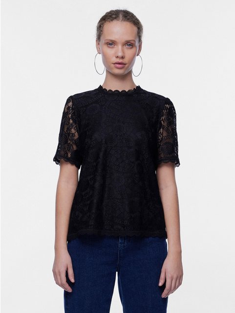 pieces Spitzenshirt PCOLLINE SS LACE TOP WVN NOOS günstig online kaufen