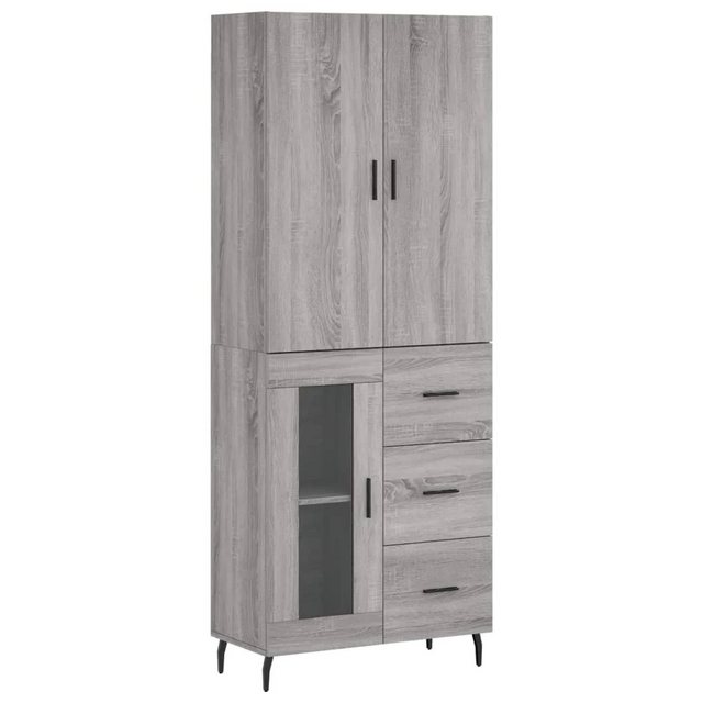 Nettlife Mehrzweckschrank Highboard Weiß 69,5x34x180 cm Holzwerkstoff für W günstig online kaufen