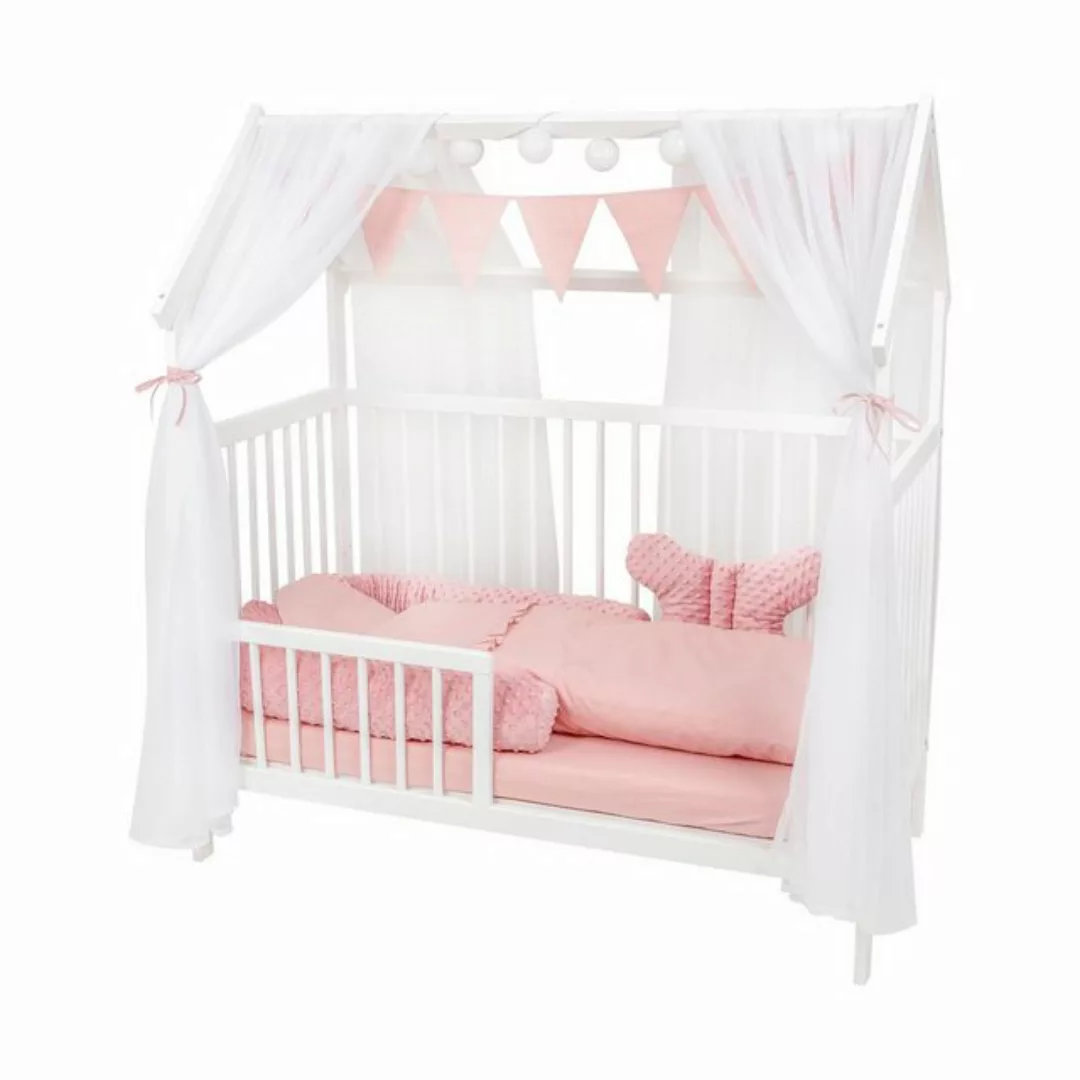 Babyhafen Babybett ROYAL Kinderbett 60x120 Matratze Komplettbett Minky Bett günstig online kaufen