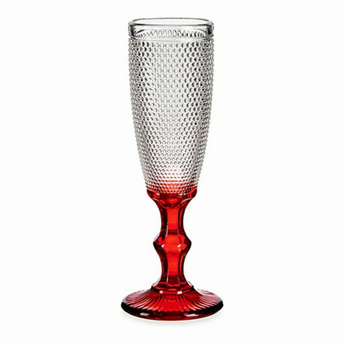 Champagnerglas Rot Durchsichtig Punkte Glas 6 Stück (180 Ml) günstig online kaufen