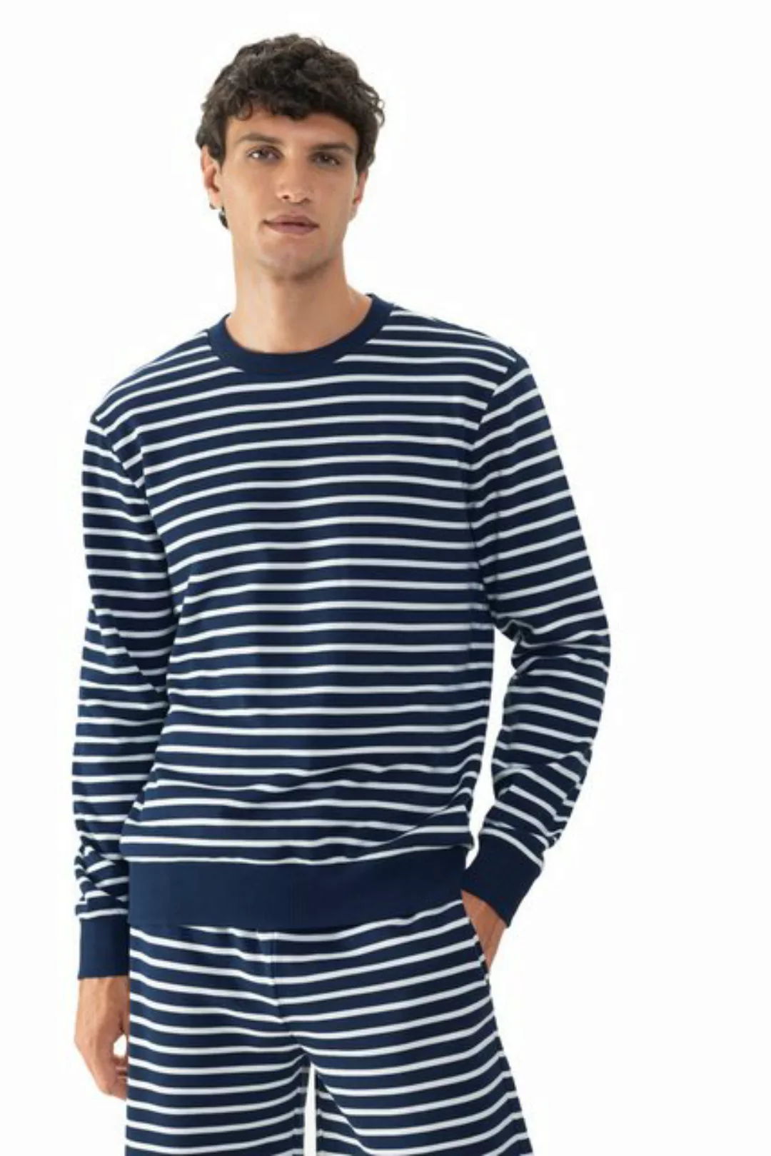 Mey Sweatshirt Mey Herren Sweatshirt 2510011 Yacht Blue (1 Stück, 1-tlg., 1 günstig online kaufen