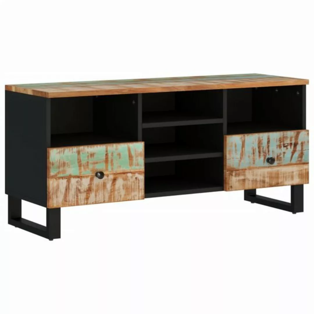 furnicato TV-Schrank 100x33x46 cm Altholz Massiv und Holzwerkstoff (1-St) günstig online kaufen