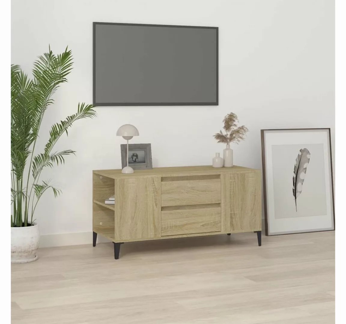 furnicato TV-Schrank Sonoma-Eiche 102x44,5x50 cm Holzwerkstoff günstig online kaufen