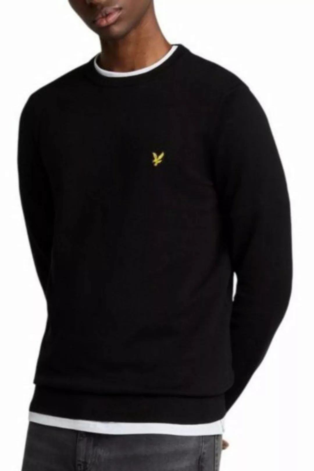 Lyle & Scott Strickpullover Basic Herren, 100% Baumwolle, Weich & Angenehm günstig online kaufen