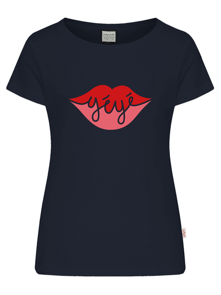 Frauen T-shirt Aus Biobaumwolle „A Big Kiss“ günstig online kaufen