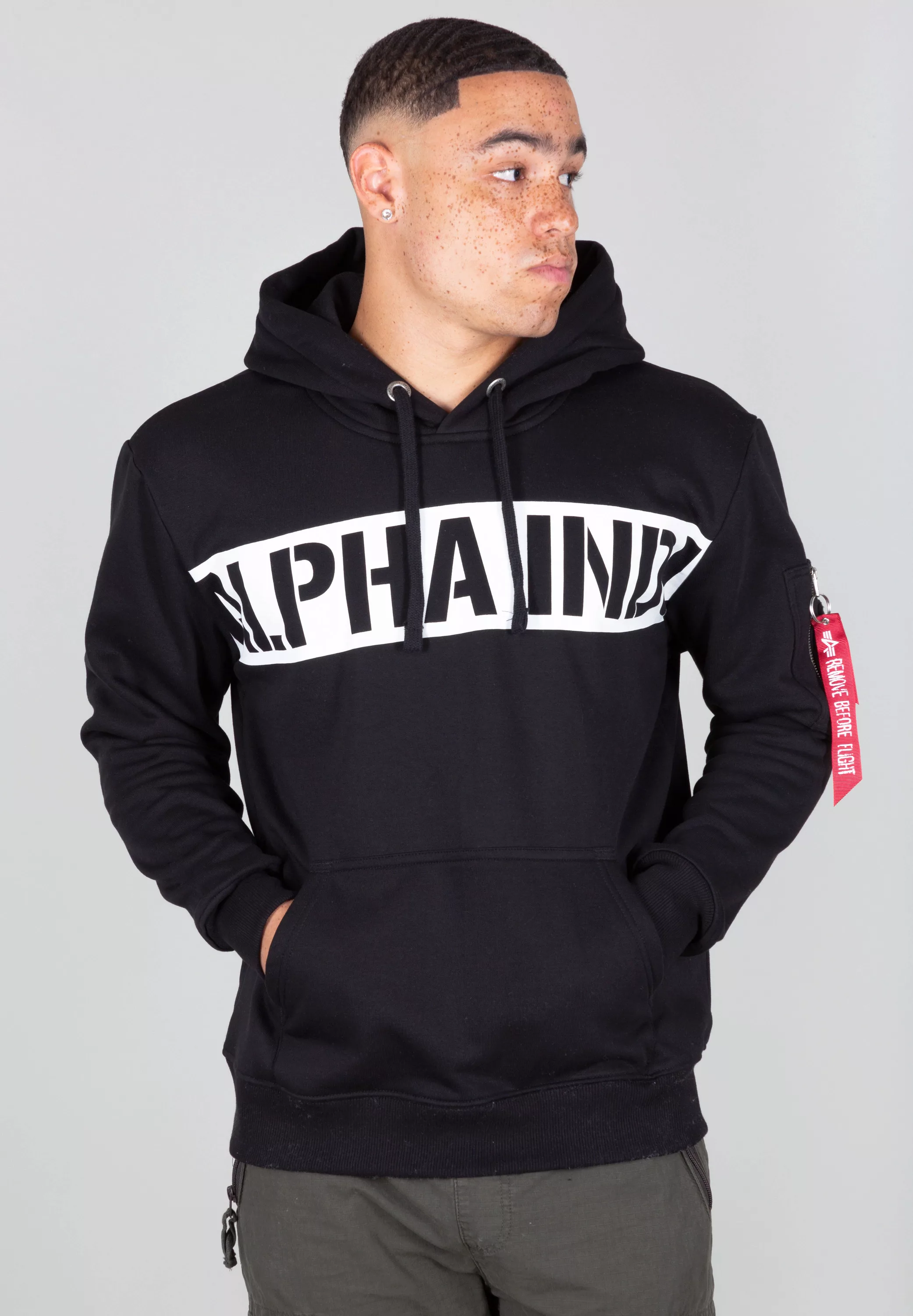 Alpha Industries Hoodie "Alpha Industries Men - Hoodies Printed Stripe Hood günstig online kaufen