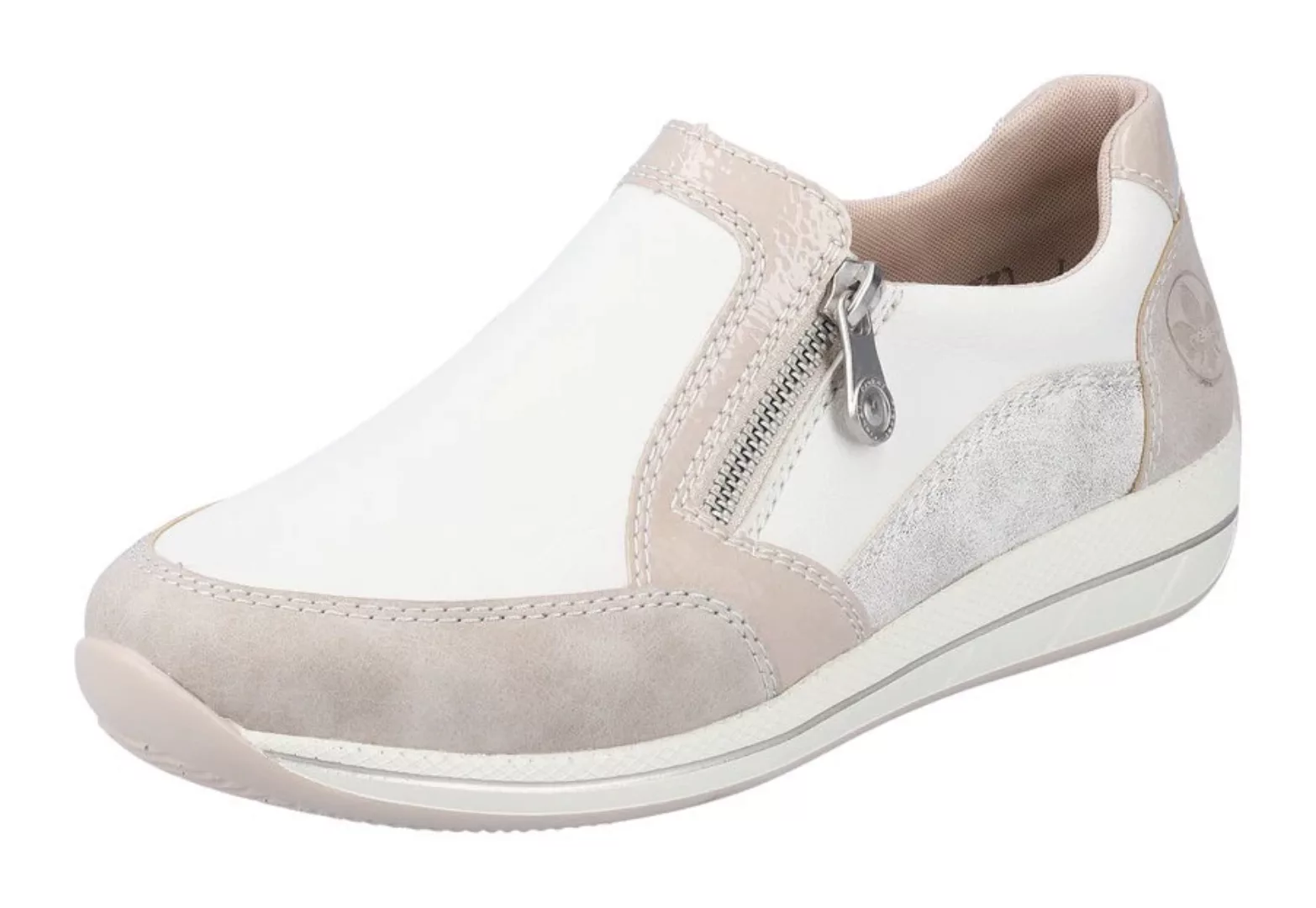Rieker Slip-On Sneaker, mit Stretch und Reißverschluss, G-Weite günstig online kaufen