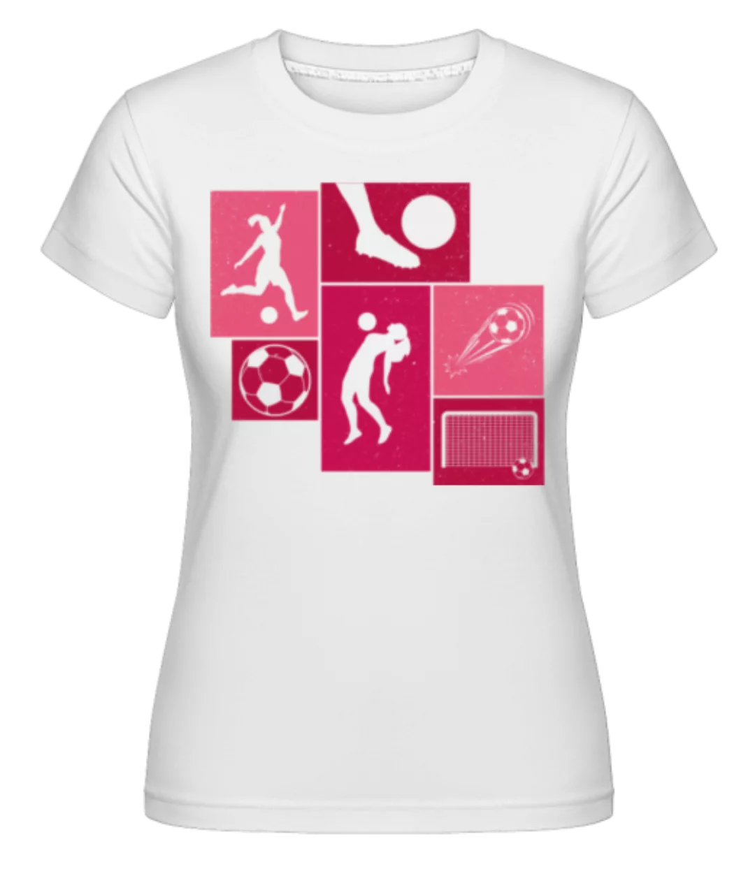 Fußball Collage · Shirtinator Frauen T-Shirt günstig online kaufen