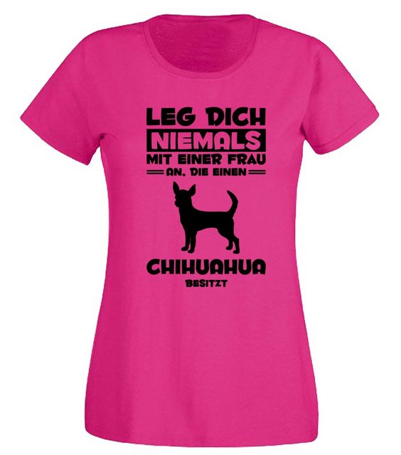 G-graphics T-Shirt Damen T-Shirt - Leg Dich niemals mit einer Frau an - Chi günstig online kaufen