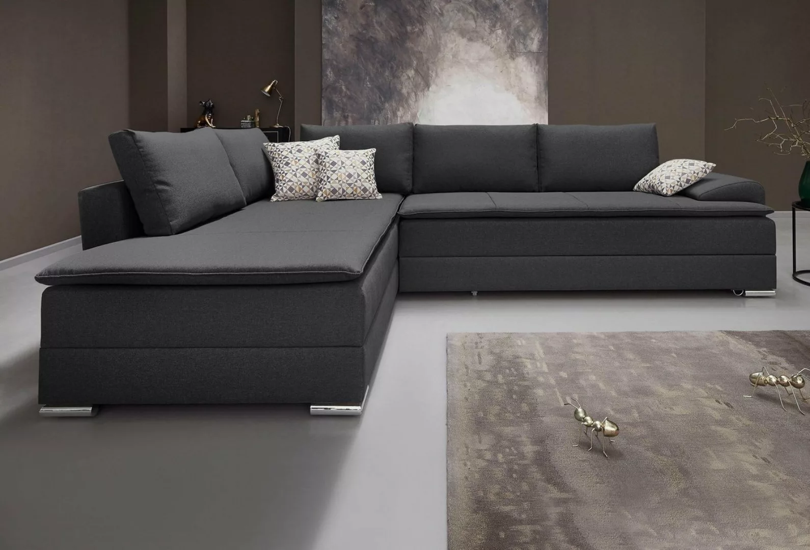 INOSIGN Ecksofa "Night & Day L-Form", mit Boxspring Bettfunktion 180x200 cm günstig online kaufen