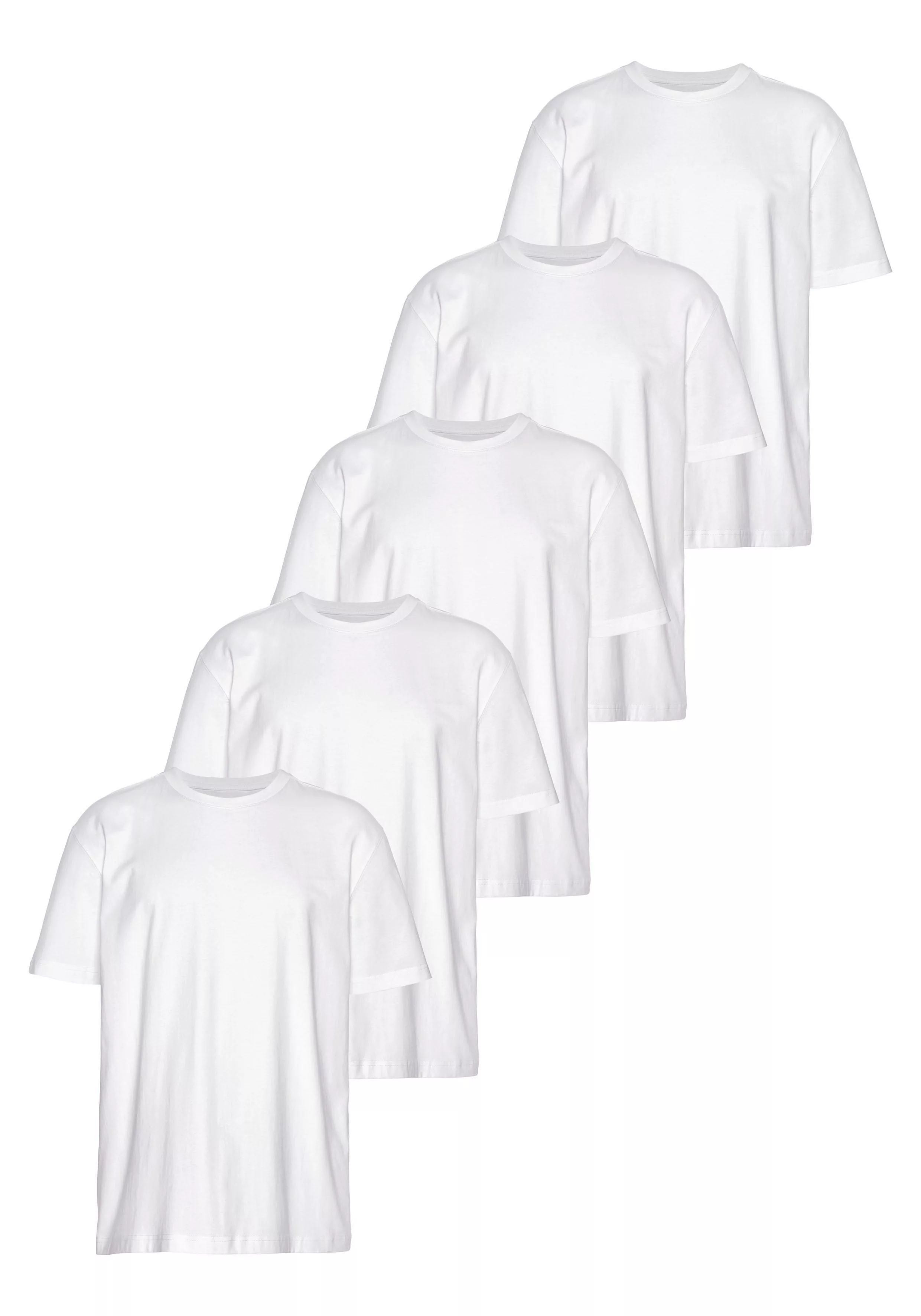 Mans World T-Shirt, (Packung, 5 tlg., 5er-Pack), perfekt als Unterzieh- T-s günstig online kaufen