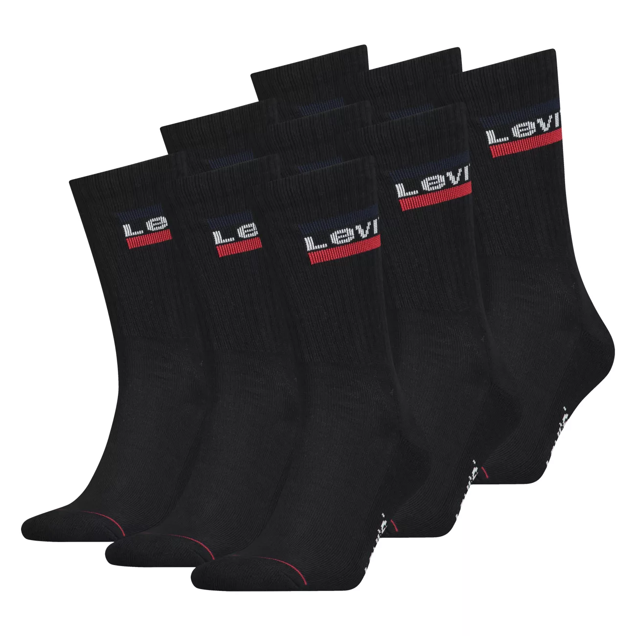 Levi's Unisex Socken Regular Cut 120SF SPRT LT 9er Pack günstig online kaufen