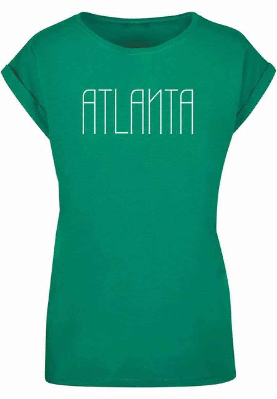 Merchcode T-Shirt Merchcode Damen Ladies Atlanta X Extended Shoulder Tee (1 günstig online kaufen