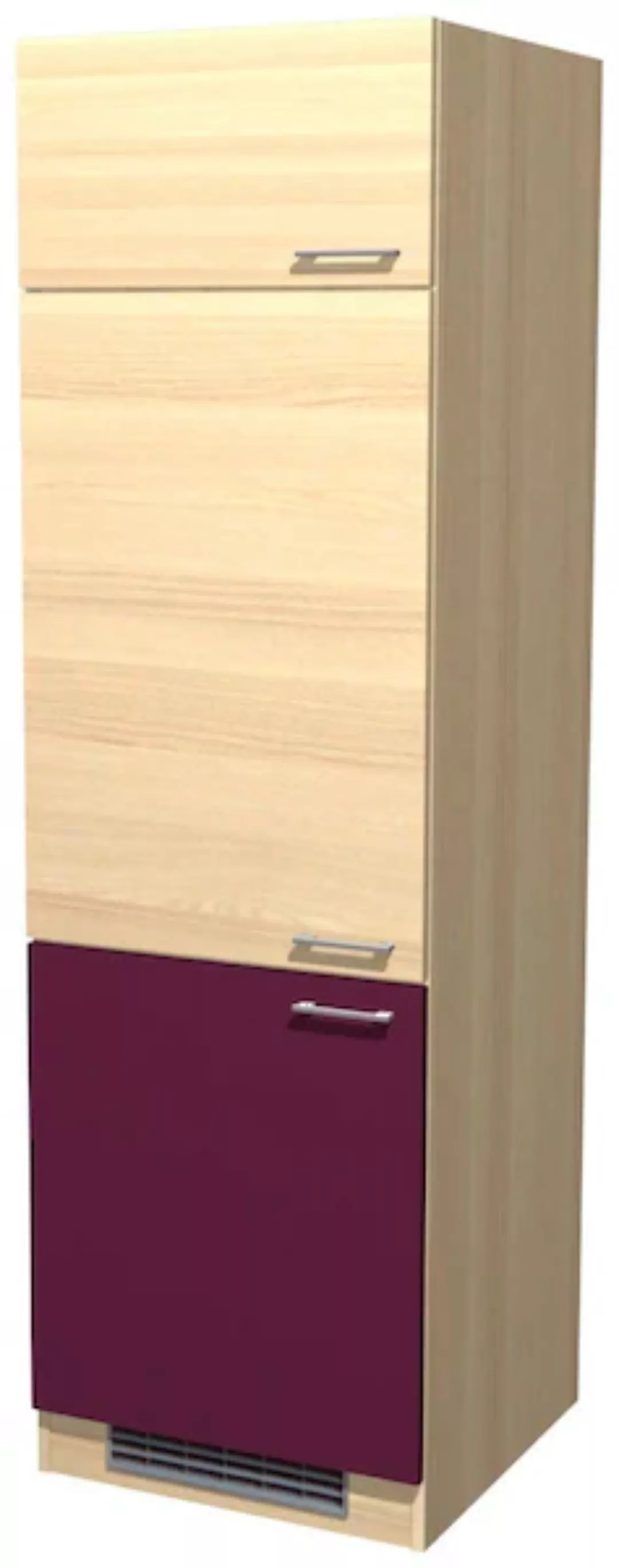 Flex-Well Exclusiv Geräteumbauschrank Focus 60 cm Akazie-Aubergine-Akazie günstig online kaufen