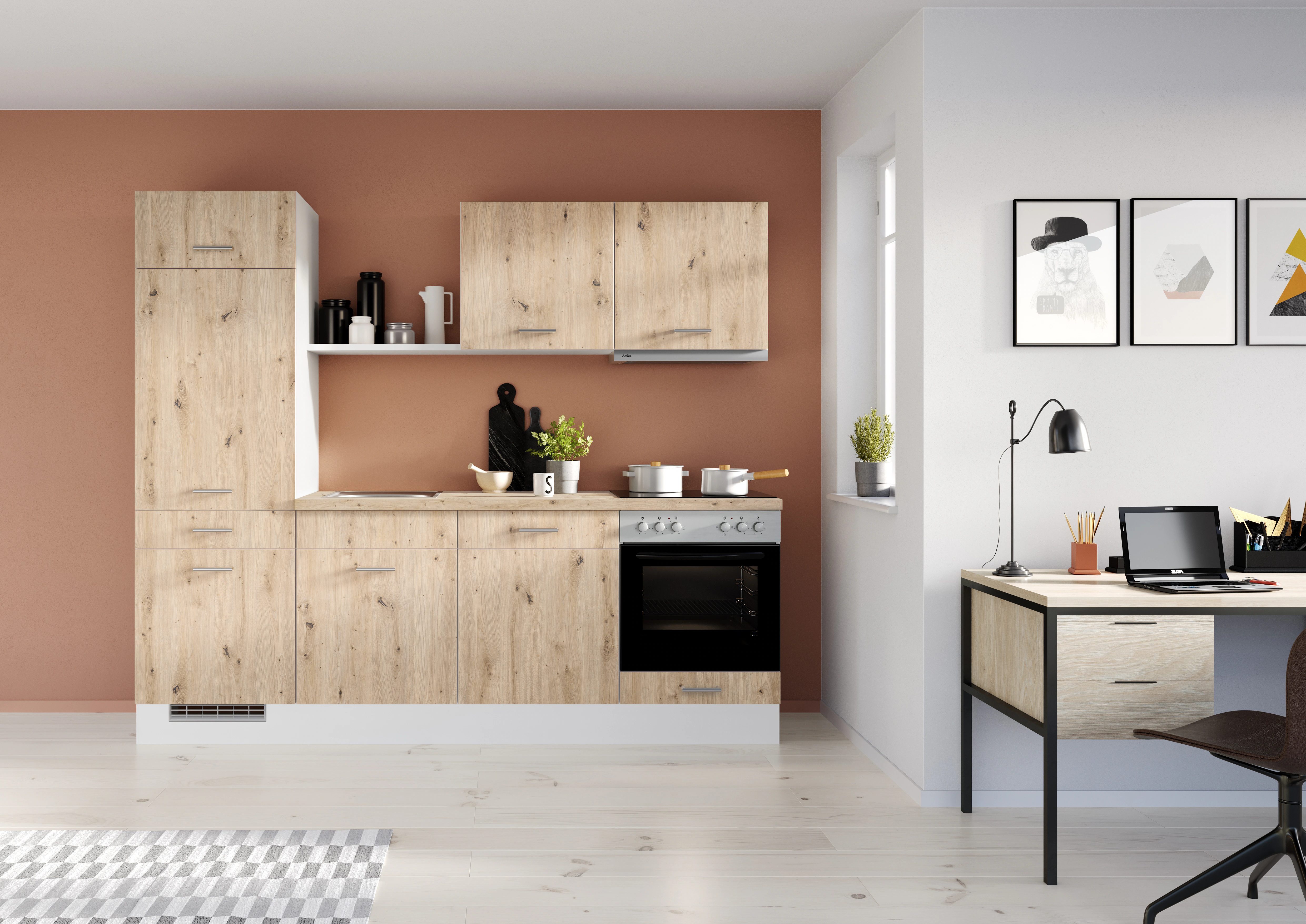 IMPULS KÜCHEN Küche ""Porto", Ausrichtung wählbar, Schubkästen mit Soft-Clo günstig online kaufen