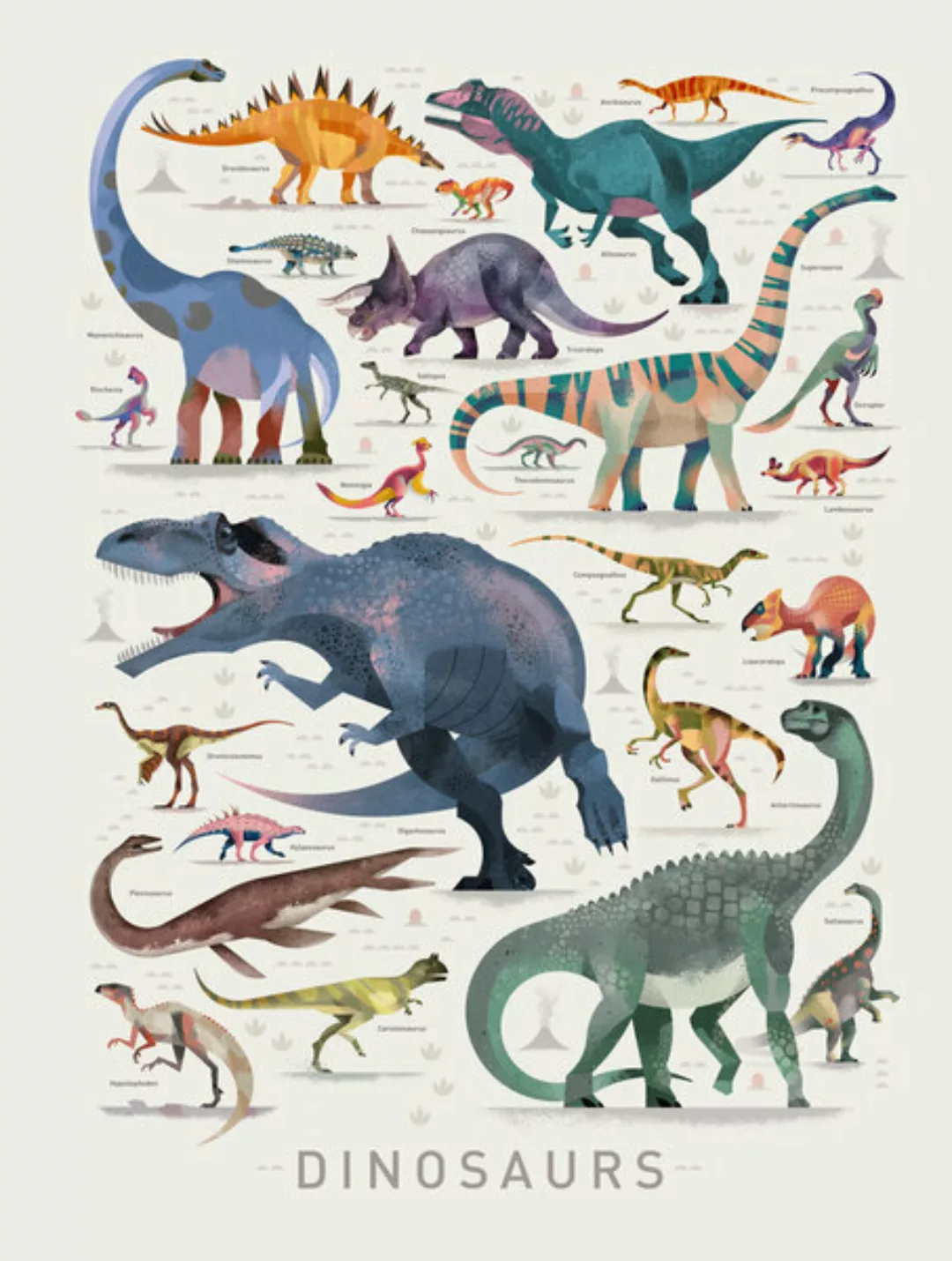 Poster / Leinwandbild - Dinosaurier 2 günstig online kaufen