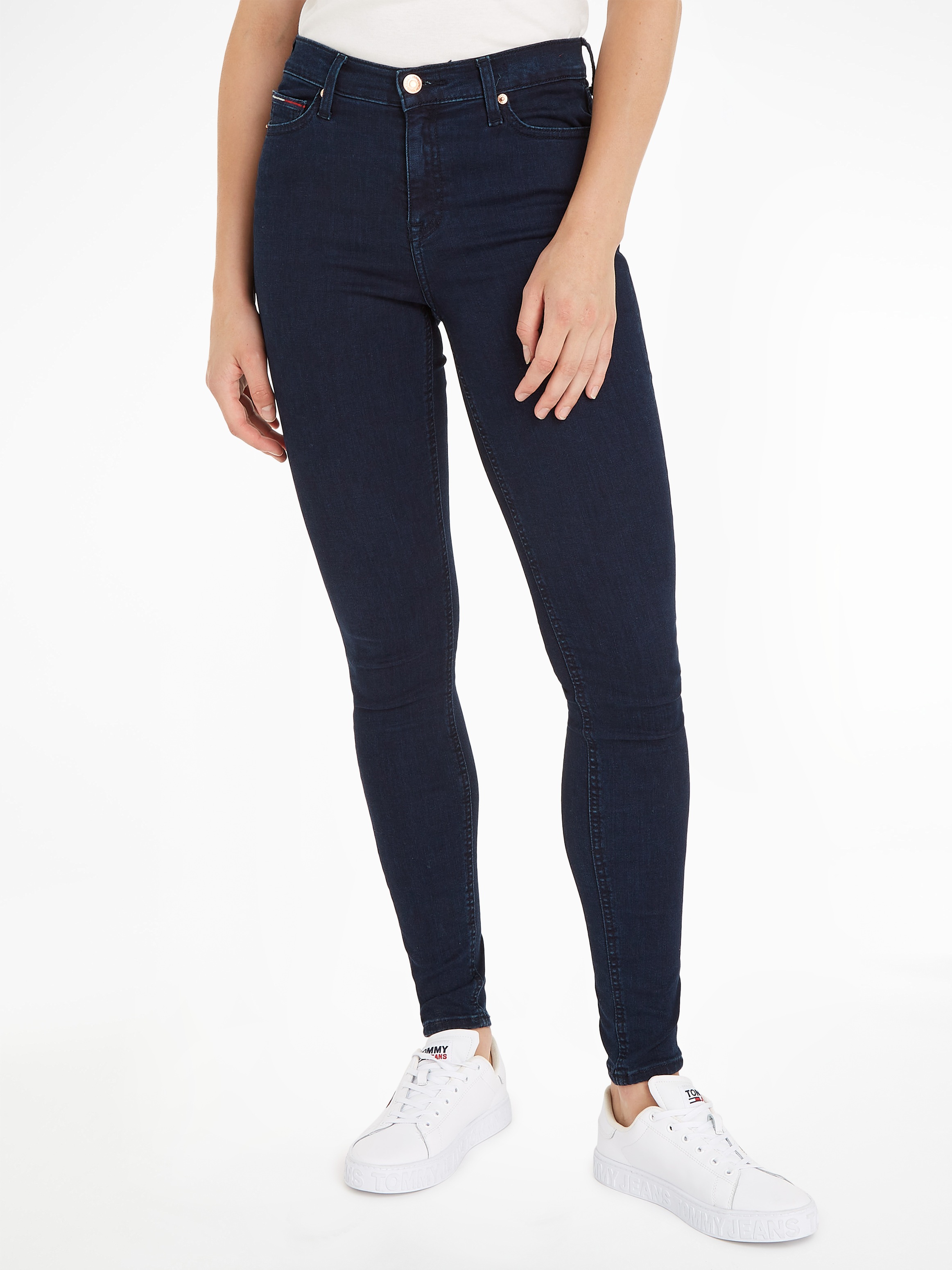 Tommy Jeans Skinny-fit-Jeans "Nora Mid Rise Skinny Fit", mit Tommy Jeans Lo günstig online kaufen