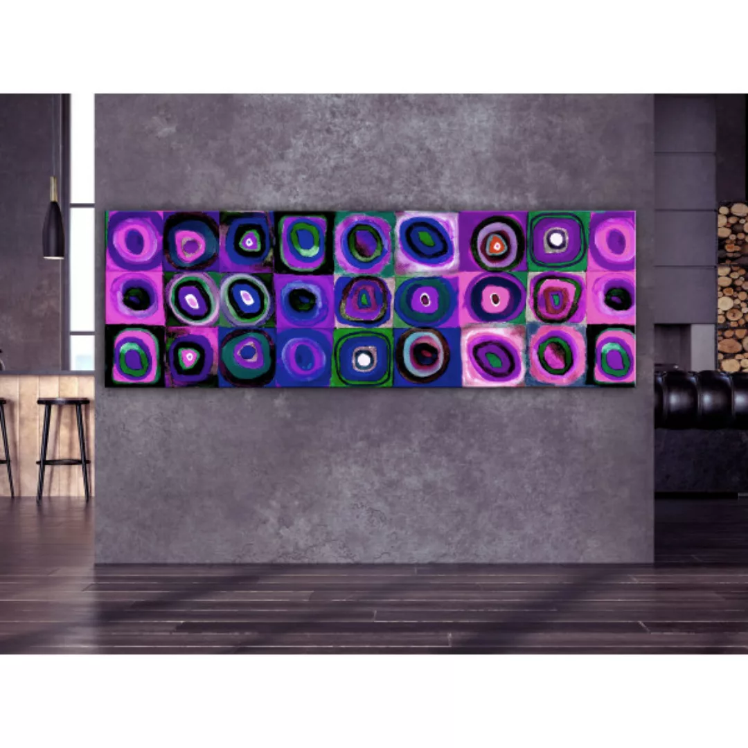 Bild auf Leinwand Violet Circles of Vasyl (1 Part) Narrow XXL günstig online kaufen