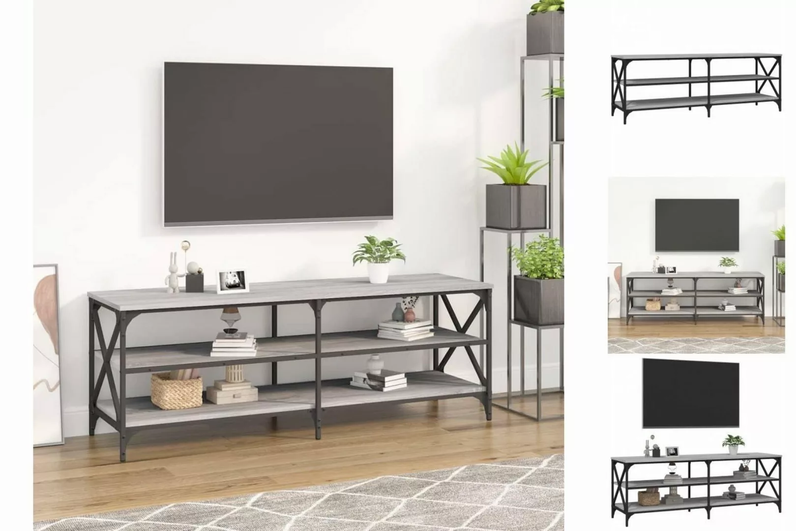 vidaXL TV-Schrank TV-Schrank Braun Eichen-Optik 140x40x50 cm Spanplatte TV- günstig online kaufen