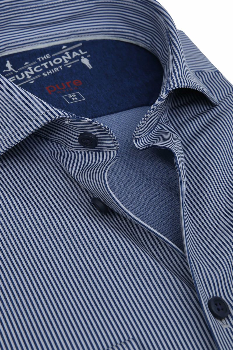 Pure H.Tico The Functional Shirt Streifen Dunkelblau - Größe 42 günstig online kaufen