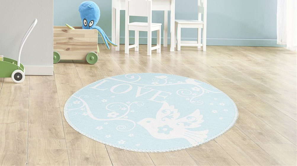 Arte Espina Kinderteppich »Bambini 400«, rund, 5 mm Höhe, Fantasievoll bedr günstig online kaufen